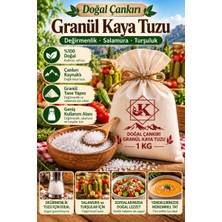 Sungur's Store Doğal Çankırı Granül Kaya Tuzu 1 kg Iri Taneli Değirmenlik Salamura Turşuluk