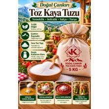 Sungur's Store Doğal Çankırı Toz Kaya Tuzu 5 kg Ince Öğütülmüş Sofralık Yemeklik Turşuluk