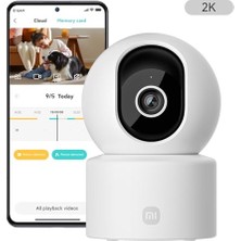 Rafta Xiaomi Smart Camera C302 3mp 2k Akıllı Wi-Fi Güvenlik Kamerası, 360° Panoramik Görüş, Gece Görüşü, Hareket Algılama, Iki Yönlü Ses (Xiaomi Tr Garantili)