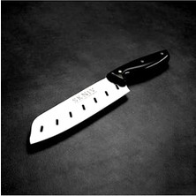 Defne Store Kölüge: Santoku Şef Bıçağı | Geleneksel Japon Tarzı: Kes-Doğra-Dilimle - Paslanmaz Mutfak Bıçağı