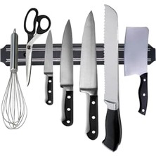 Defne Store 33 cm Mıknatıslı Bıçak Askılığı ve Kepçe Tutucu