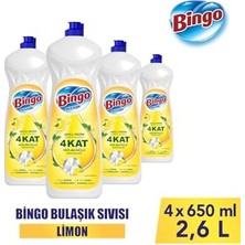 Herovia Sıvı Elde Bulaşık Deterjanı Limon 650ML x 4 Adet