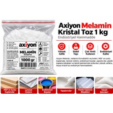 Axiyon Melamin Kristal Toz 1 kg (1000 Gr) – Endüstriyel Hammadde
