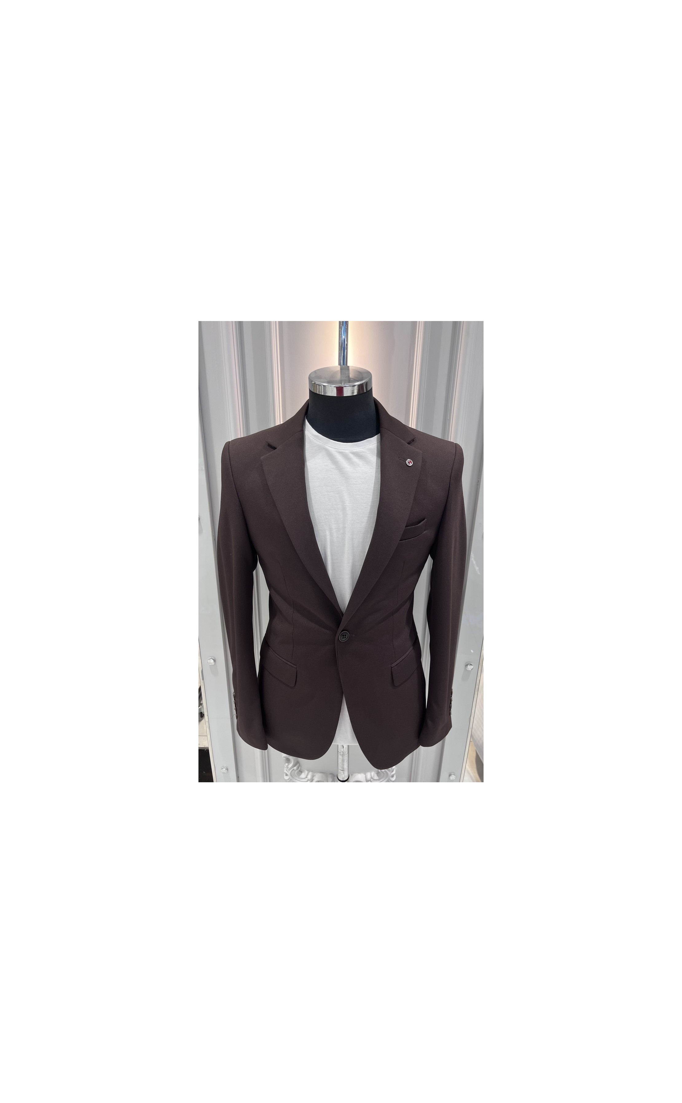 Sabri Zengin Erkek Slim Fit Blazer Ceket