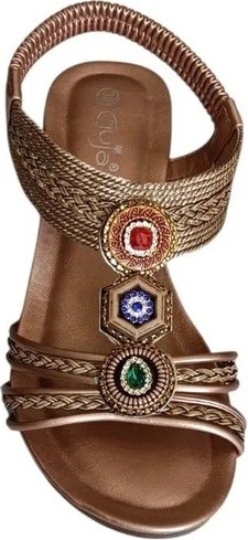 Guja 26Y241-1 Bronz Kadın Yazlık Sandalet görsel 4