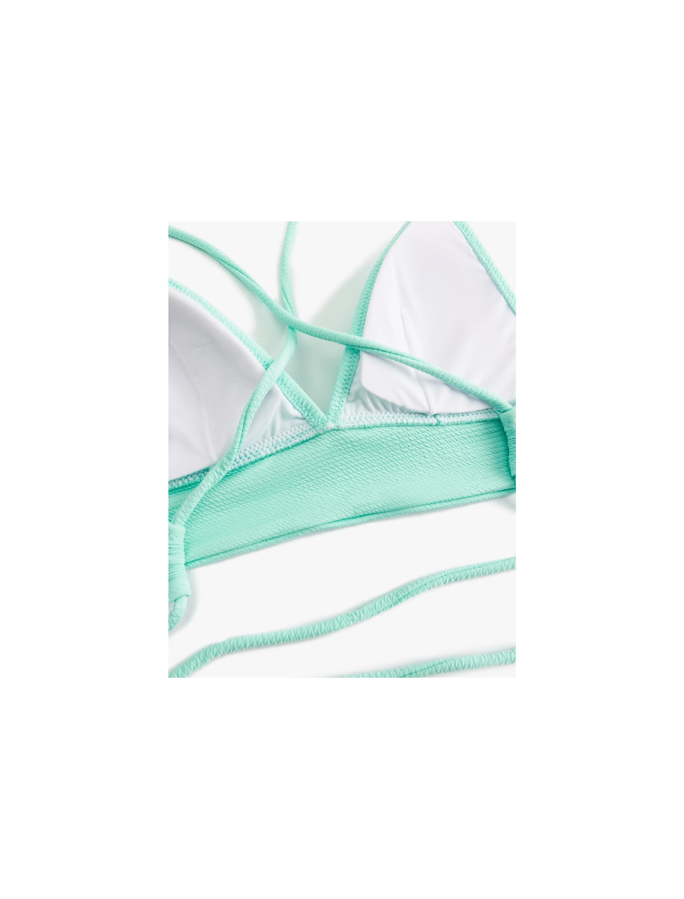 Koton Arkası Çapraz Askılı Bağlama Detaylı Bralet Bikini Üstü görsel 6