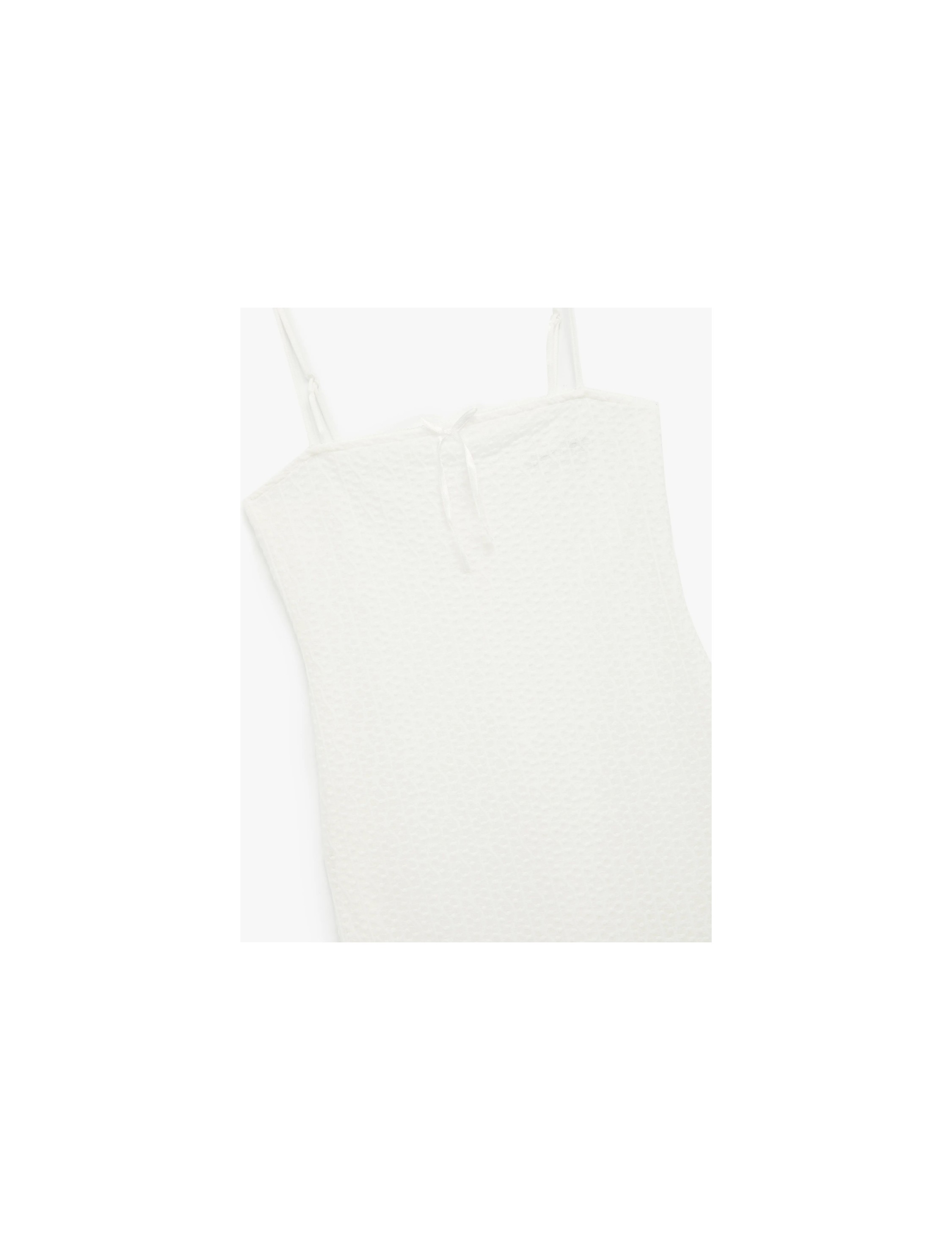 Koton Ince Askılı Fiyonklu Dokulu Bodycon Maxi Elbise görsel 5