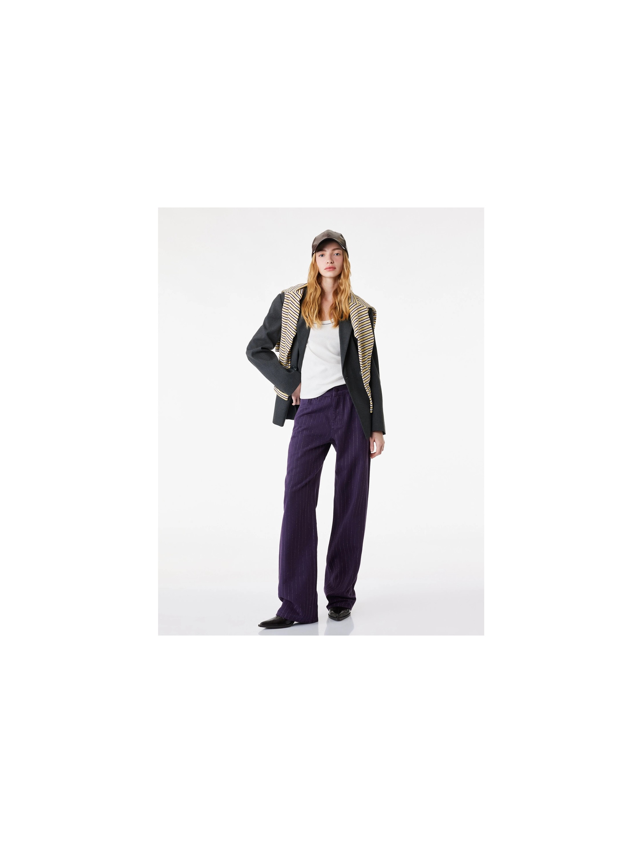 Koton Cepli Taş Detaylı Straight Fit Jean Pantolon - Straight Fit Jean