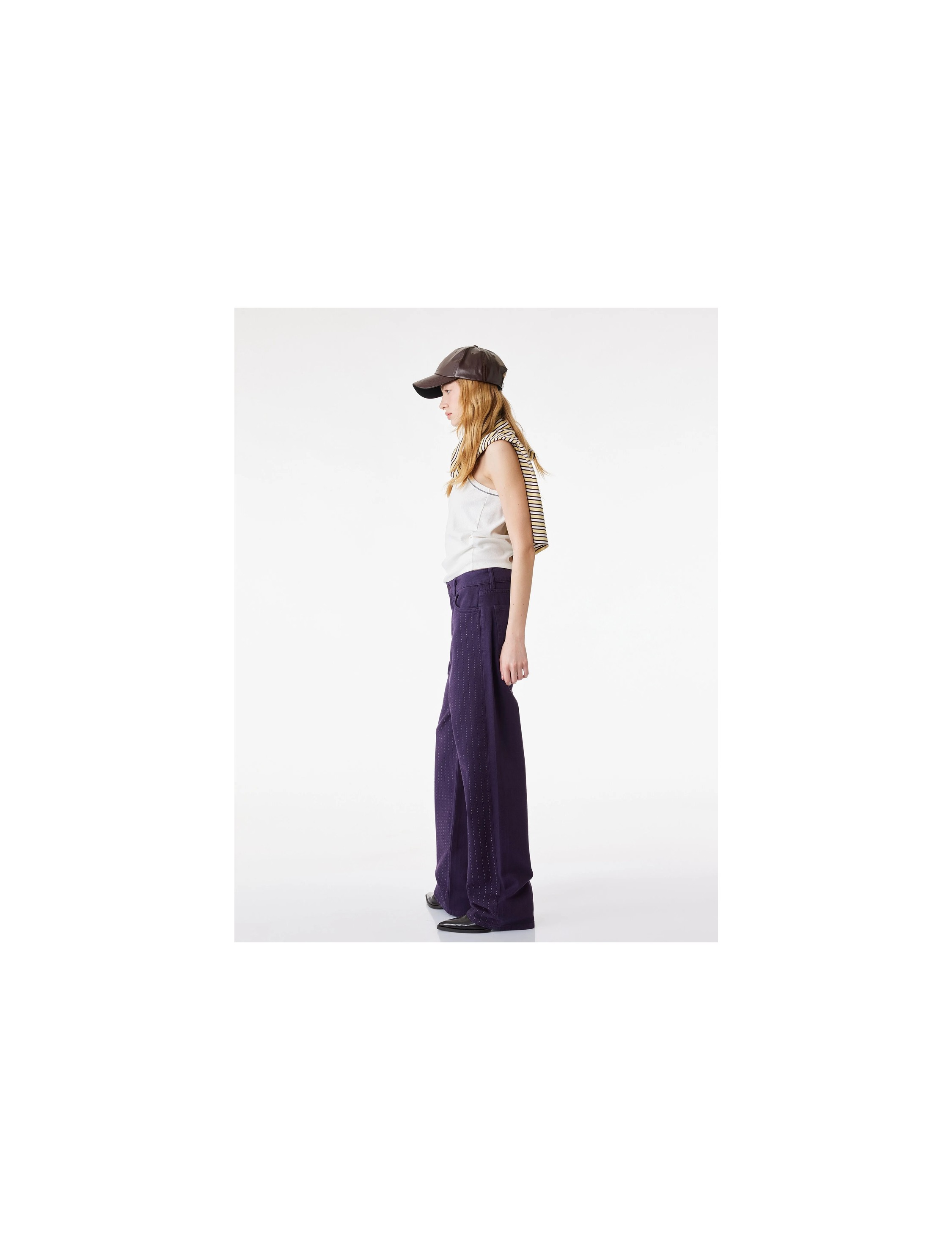 Koton Cepli Taş Detaylı Straight Fit Jean Pantolon - Straight Fit Jean görsel 2