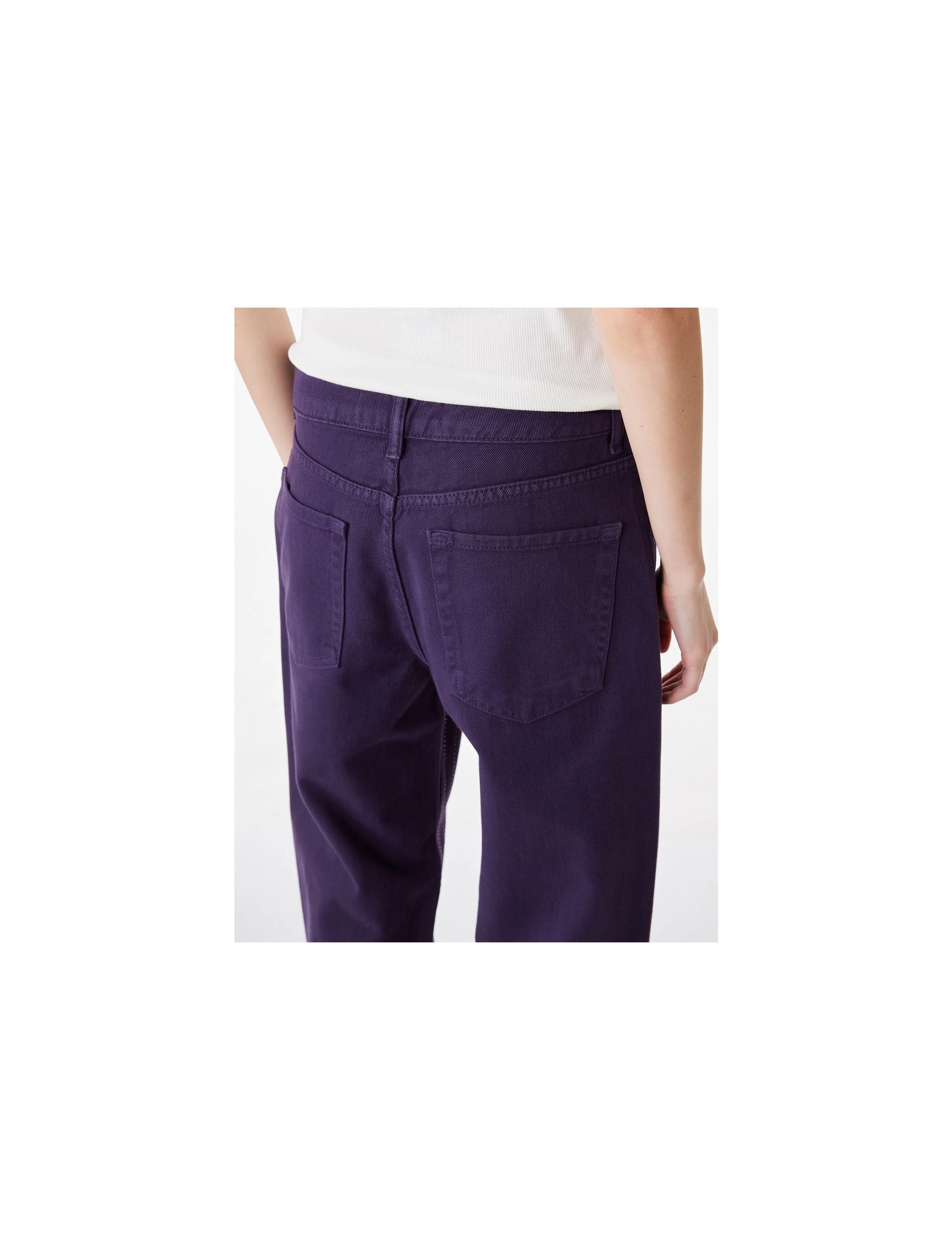Koton Cepli Taş Detaylı Straight Fit Jean Pantolon - Straight Fit Jean görsel 3