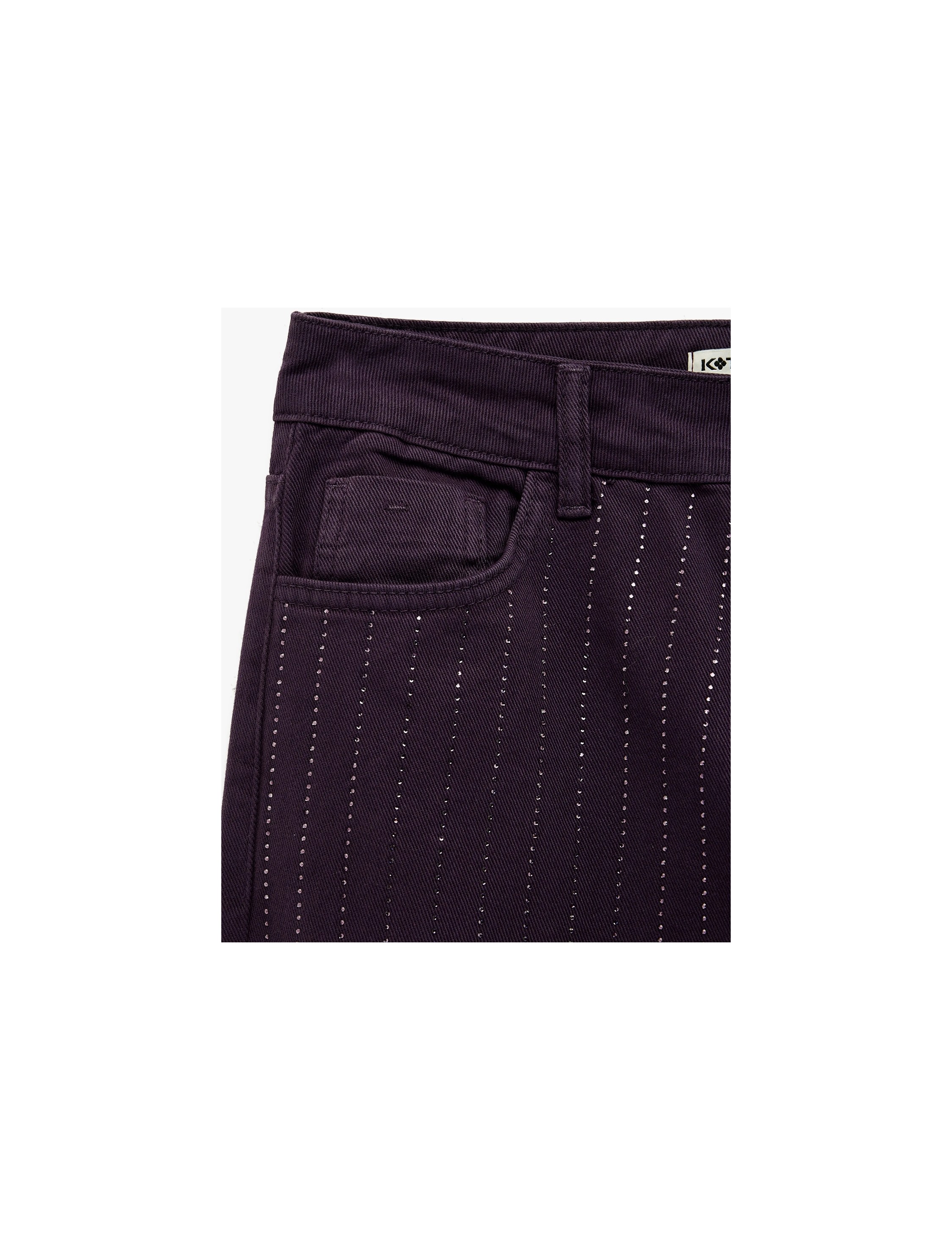 Koton Cepli Taş Detaylı Straight Fit Jean Pantolon - Straight Fit Jean görsel 7