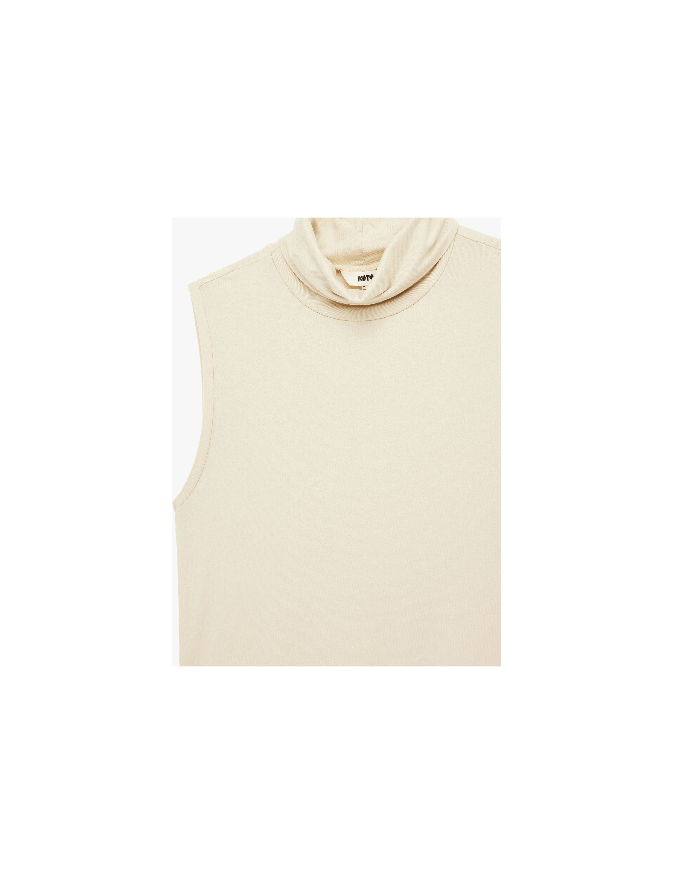 Koton Slim Fit Kolsuz Dik Yaka Viskon Bluz görsel 7