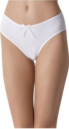Miss Blue Moon Arka Baklava Kesim Dantelli Bato 2'li Külot Siyah/beyaz 5660 görsel 4