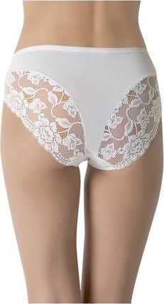 Miss Blue Moon Arka Baklava Kesim Dantelli Bato 2'li Külot Siyah/beyaz 5660 görsel 3