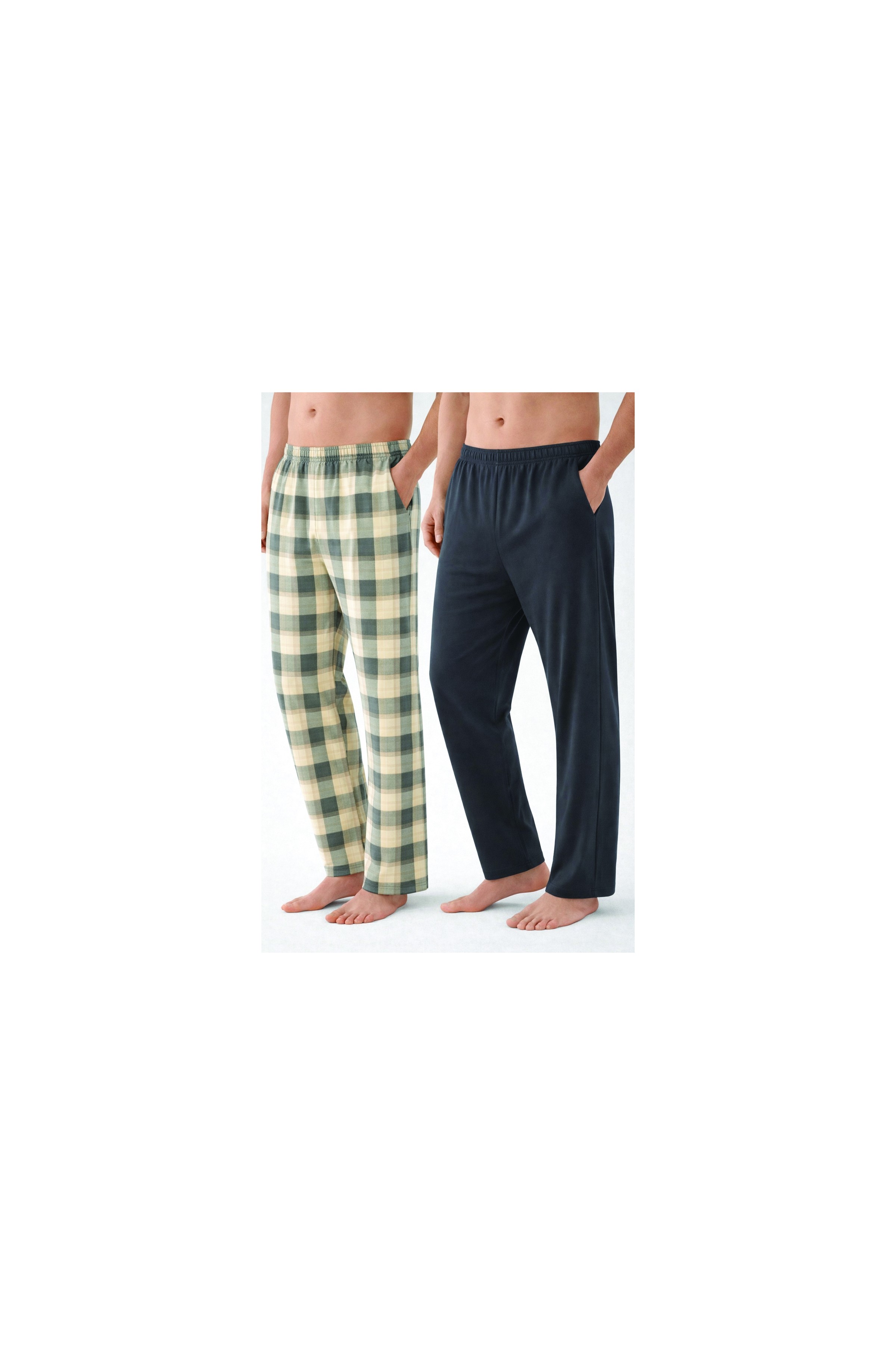 Koza İç Giyim Erkek Pamuklu 2'li Tek Alt Pijama