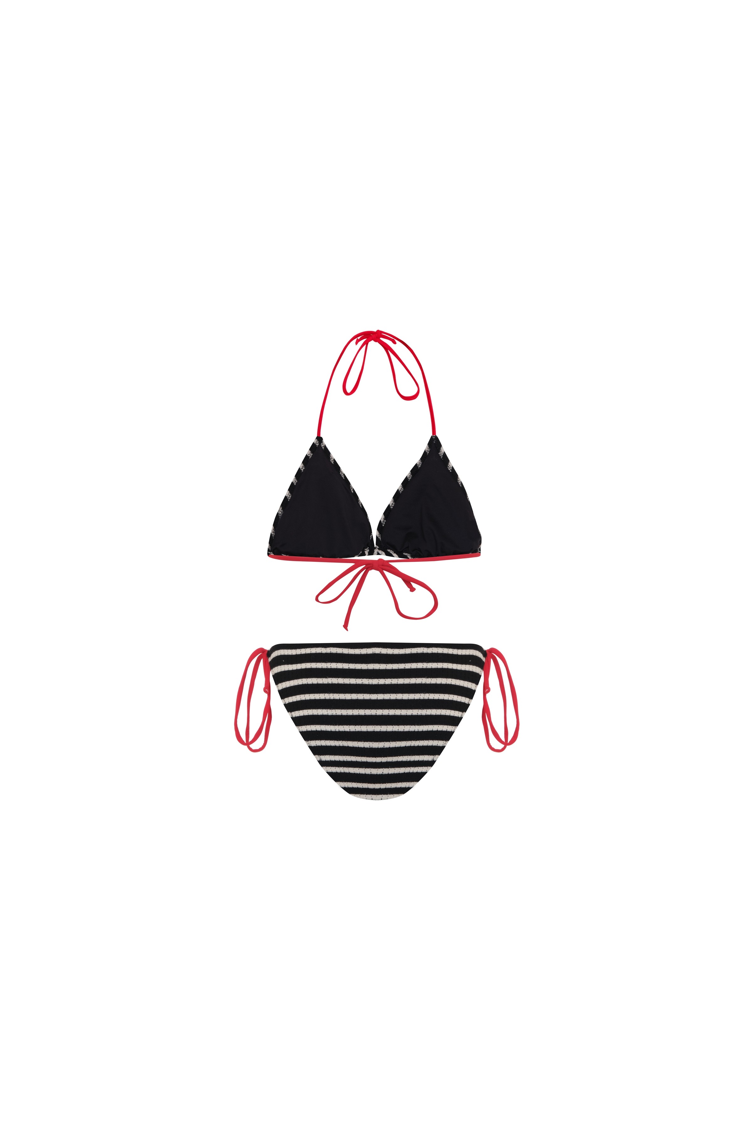 Aquella Çizgili Triko Üçgen Bikini görsel 2