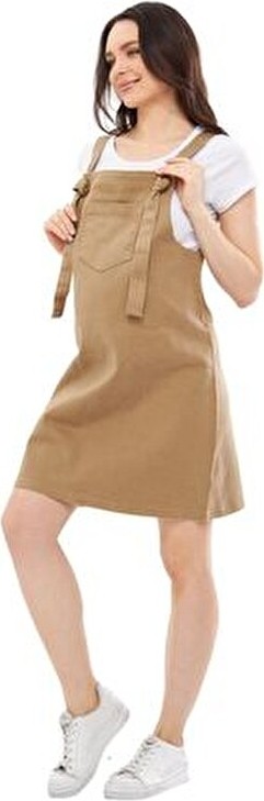 Luvmabelly MYRA6310 Kadın Kot Hamile Jile Elbise Relaxed Silüet Günlük Stil için Tasarlandı