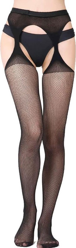 fastieshop Ağ Bölgesi Açık File Külotlu Çorap