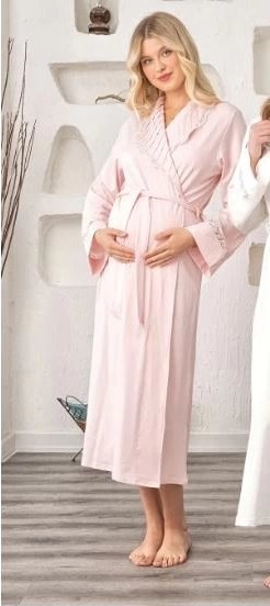 bebekokusu Bone 5930 Lycra Nevrürlü Şal Yaka Sabahlık