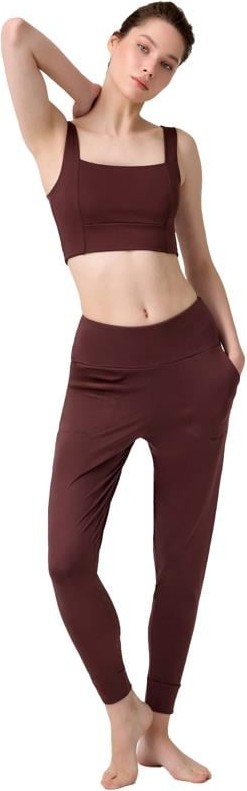 Cottonhill Füme Yüksek Bel Çift Cepli Kadın Jogger Eşofman Altı görsel 6