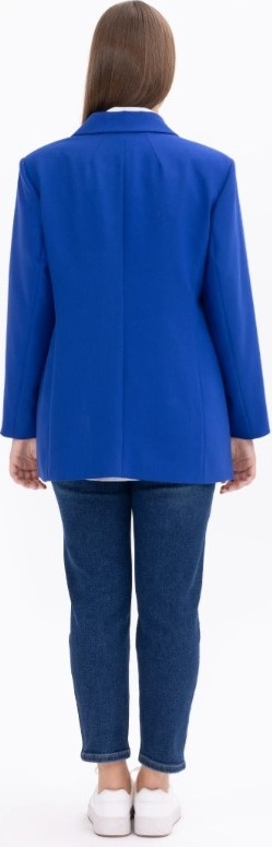 Belirtilmemiş 1008 Büyük Beden Düğme Detaylı Blazer Ceke Blazer Ceket görsel 5