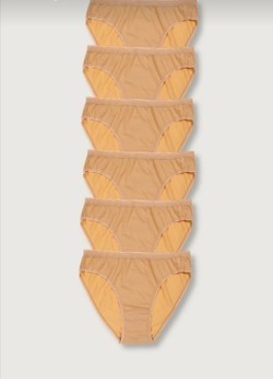 Tutku 6'lı Paket Kadın %100 Pamuk Bikini Külot