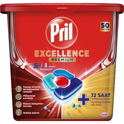 Pril Excellence Premium 5i Bir Arada 50 Kapsül