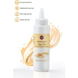 Beyaz Sos 330 GR Glutensiz Waffle Krep Pankek Tatlı Dondurma Pasta Sosu