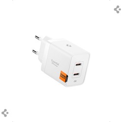 Spigen 47W USB-C 2 Port Mini Hızlı Şarj Aleti PPS 2.0 Desteği / Isı Düşürücü GaN Pro Destekli Akım Korumalı Güç Adaptörü iPhone & Android & iPad & MacBook Type-C White - ACH08707