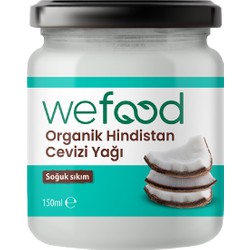 Wefood Organik Hindistan Cevizi Yağı 150 ml (Soğuk Sıkım) 8681749104451