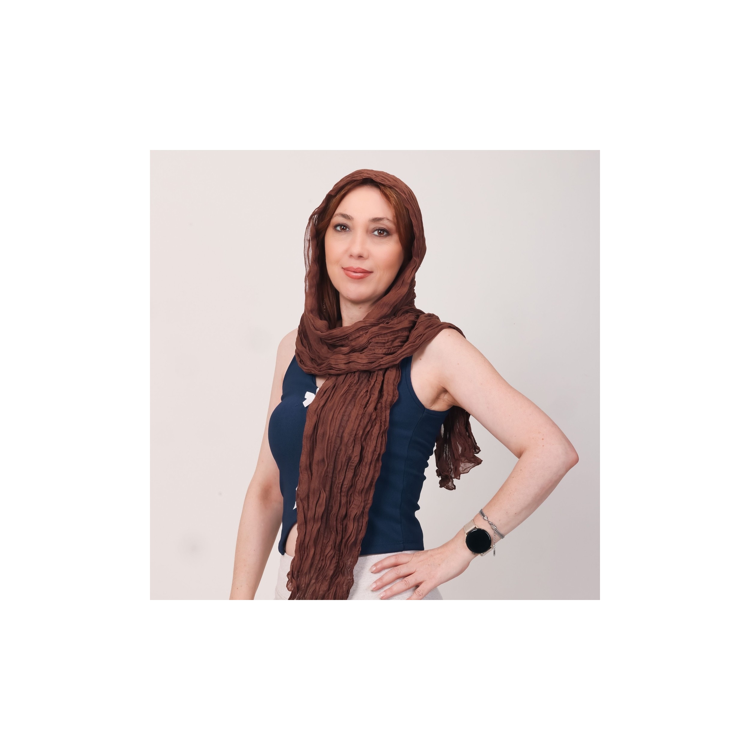 Mystic Shawl Lüks %100 Pamuk Bürümcük Şal (65X175 Cm) görsel 2