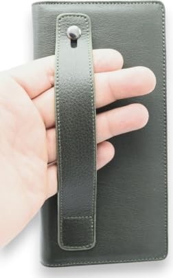 1001 Longish Hakiki Deri Uzun Cüzdan - Telefon Bölmeli, El Geçirmeli Uzun Portföy - Yeşil görsel 3