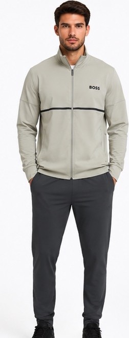 Boss Grafics Bej-Füme Regular Fit Eşofman Takımı görsel 6