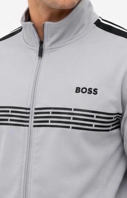 Boss Şeritli Regular Fitgri-Antrasit Eşofman Takımı