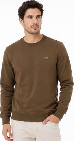 Lacoste Bisklet Yaka Kahverengi Regular Fit görsel 4