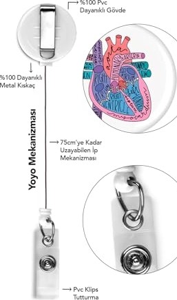 1001 Kalp Cor Çekmeli Yoyo Baskılı Kart Koruyucu Dikey Yoyo Kartlık görsel 3