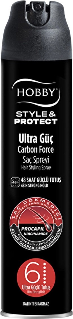 3Ecoswear Hobby Ultra Güçlü Saç Spreyi 250 ml
