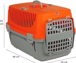 Esranın Dünyası Kedi Köpek Evcil Hayvan Taşıma Çantası Box Çok Fonksiyonlu (Turuncu, Orta) görsel 2