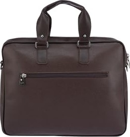 1001 6752 Omuz Askılı Laptop Çantası Evrak Çantası Kahverengi görsel 5