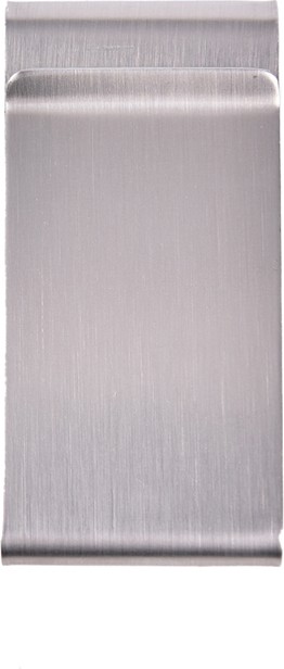 SPELT Çift Taraflı Metal Geniş Kağıt Para Tokası Kart Tutucu Klips Cüzdan Ataş Gümüş 6cm x 3cm görsel 3