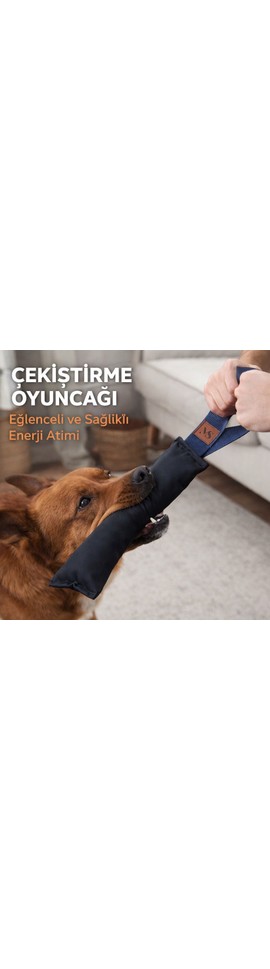MS Pet Design 2'li Köpek Halat Oyuncagi Seti - Dogal Pamuk,el Yapimi,dis Temizligi Destekli Çekistirme Oyuncag! görsel 4