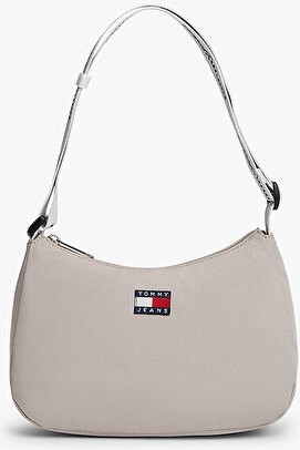 Tommy Hilfiger Kadın Tjw Essential Daily Omuz Çantası Taş Rengi Şık Görünüm ve Ergonomik Tasarım