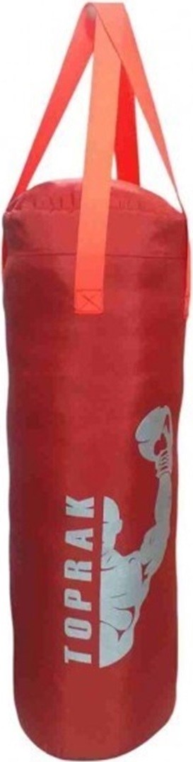 TeknoKapsül Boks Torbası Eldiven ve Karabina Hediyeli Içi Dolu 50X20 cm Kırmızı
