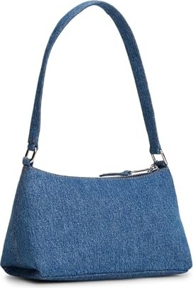 1001 Tjw Cool Denım Shoulder Bag Kadın Omuz Çantası Mid Denim Os görsel 4