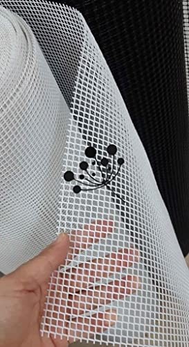1001 Aksesuar 100X50 cm Beyaz Plastik Kanvas Küçük Delikli görsel 2