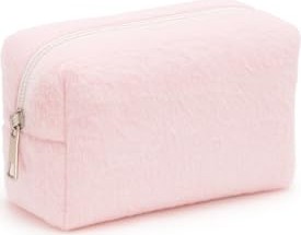 1001 Peluş Yumuşacık Makyaj Çantası - Kozmetik Organizeri (Pembe) görsel 2