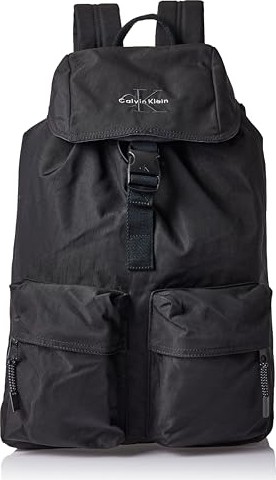 1001 Erkek Bold Flap Backpack Sırt Çantası Black Tek Beden görsel 2