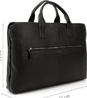 1001 Unisex Hakiki Deri Notebook ve Evrak Çantası DDUW801B2625 görsel 4