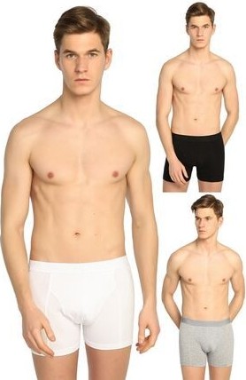 Tutku Erkek Boxer 6'lı Paket 3 Siyah + 3 Gri Elastan Likralı Abani Classic Konfor
