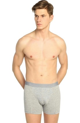 Tutku Erkek Boxer 6'lı Paket 3 Siyah + 3 Gri Elastan Likralı Abani Classic Konfor görsel 3